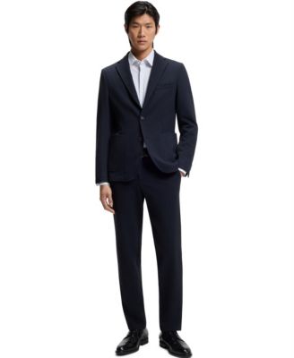 Men's Printed Performance-Stretch Slim-Fit Dress Shirt