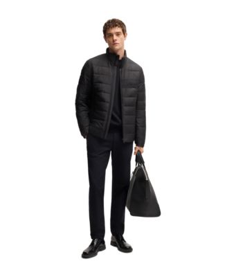 Men's Water-Repellent Logo Detail Jacket