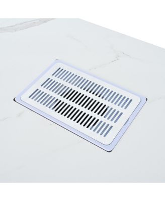 Marbling Texture Nail Table with Downdraft Vent