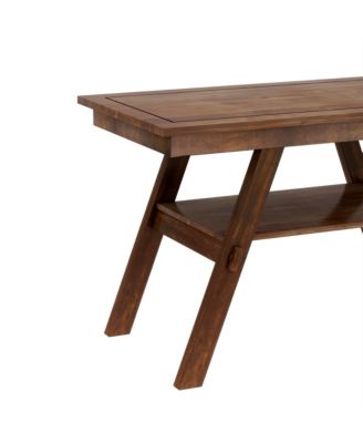  6-Piece Wooden Counter Dining Set with Bench & Storage