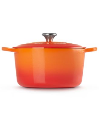 Signature Enameled Cast Iron 6.5-Quart Deep Round Dutch Oven