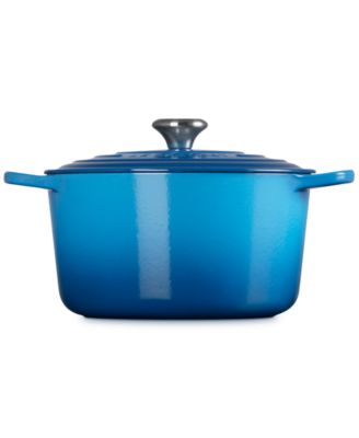 Signature Enameled Cast Iron 6.5-Quart Deep Round Dutch Oven