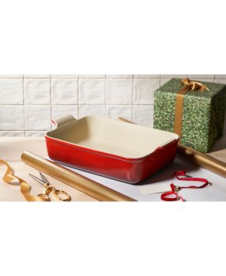 Stoneware 6.75 Quart Heritage Deep Rectangular Lasagna Dish