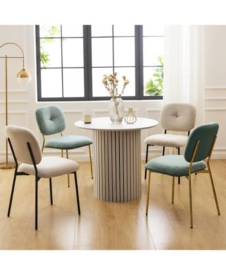 Bamboo & Turquoise Dining Set