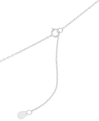 Cubic Zirconia Two Hearts Pendant Necklace