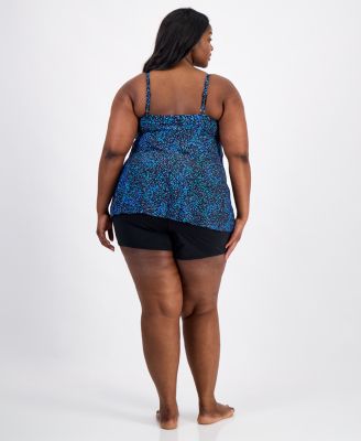 Plus Size Cape Town Scoop Neck Tankini Top