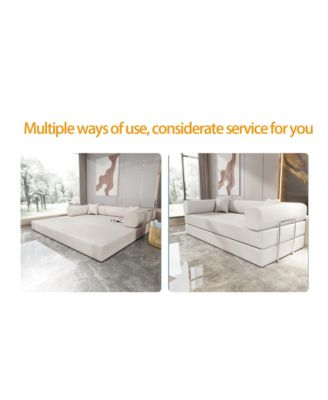 Multifunctional Velvet Sofa Bed