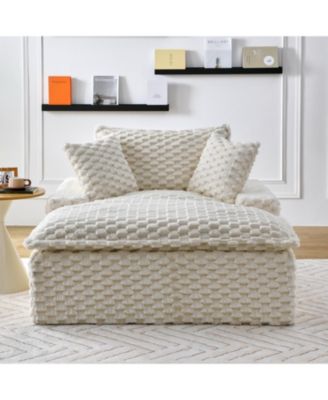 51" Comfort Sofa w/ 2 Pillows & Backrest