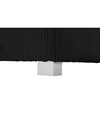 Streamdale Nordic L-shaped Flannel Sofa, Wooden Frame, Minimalist Living Room