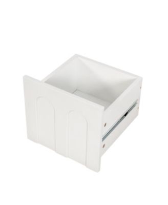 Streamdale White Sideboard Storage Cabinet  & Multi-Functional with Glass Doors