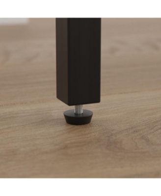 Grey Bar Table Set with 4 Stools, Backrest, 47.24"L