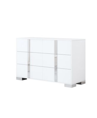 Elegant Modern Mirrored Dresser with 6 Drawers (Old SKU WF319354AAK)