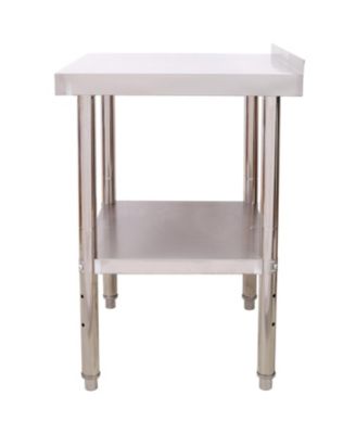 Stainless Steel Prep Table 30x24x35.5" w/ Backsplash