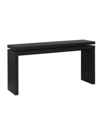 60" Black Farmhouse Console Table - Retro Entryway/Sofa Table