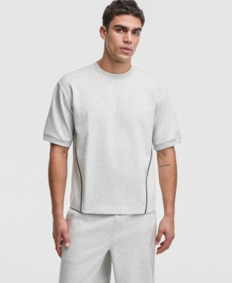 Men's Relaxed-Fit Piped Interlock T-Shirt