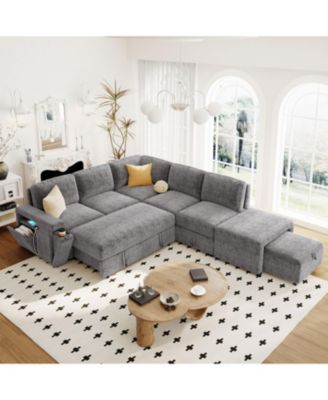 Spacious and Functional 6-Seat L-Shaped Sofa