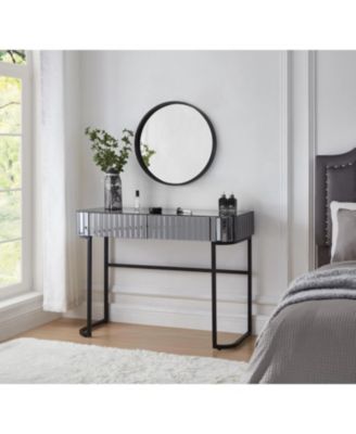 + Vanity Table + Stainless Steel + Mirrored + Drawers