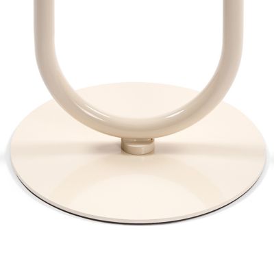 Modern Round Metal Lantern End Table, 24" Height