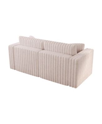 75.6" Light Pink Modular Sofa - Modern Plush & Comfortable