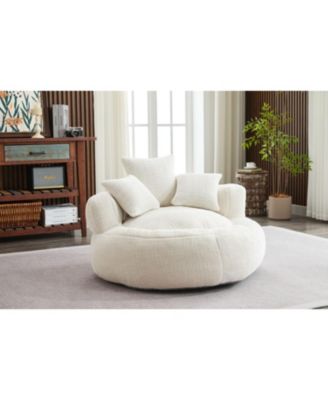 Foam Bean Bag Chair - Soft Chenille Cover