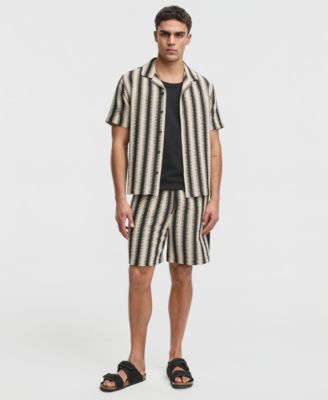 Men's Relaxed-Fit Crochet Knit Shorts