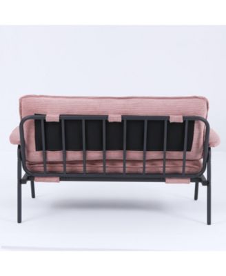 Pink 53-inch Sofa Small Apartment Living