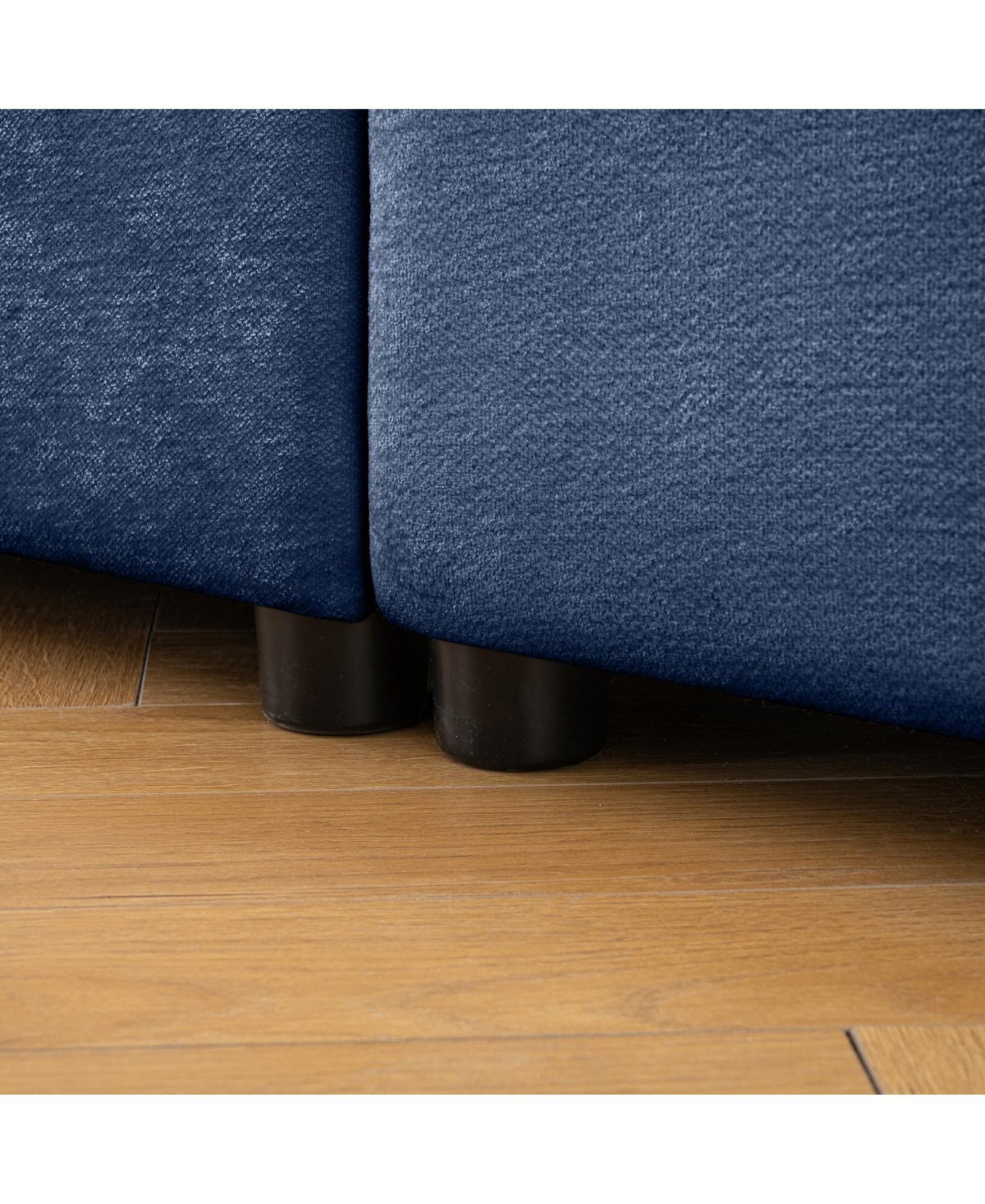 Streamdale Furniture Chenille 2-Seater Sofa with Ottoman Storage