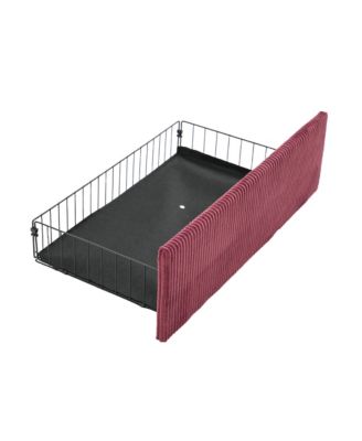 L-Shaped Sectional Sofa w/ Storage Ottoman, USB, Cup Holder, Corduroy