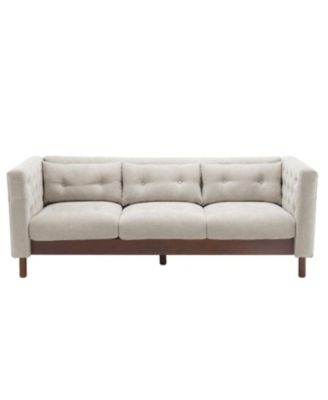 Streamdale 78" Upholstered Modern Sofa - Grayish Beige