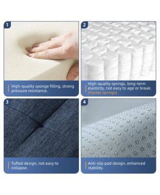 Modern Oversized Chenille Sectional Sofa with Chaise & Pillows