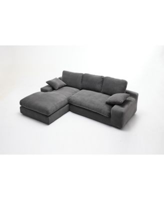 99" Modular Sectional Sofa Set, Modern Minimalist Couch, Sleeper, Grey