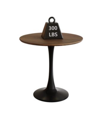 31.5" Walnut Round Dining Table - Tulip Base