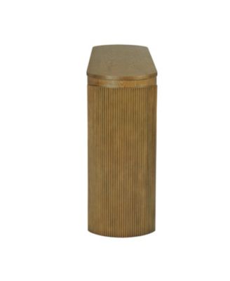 Fluted Console Table with Drawers - Natural Pine