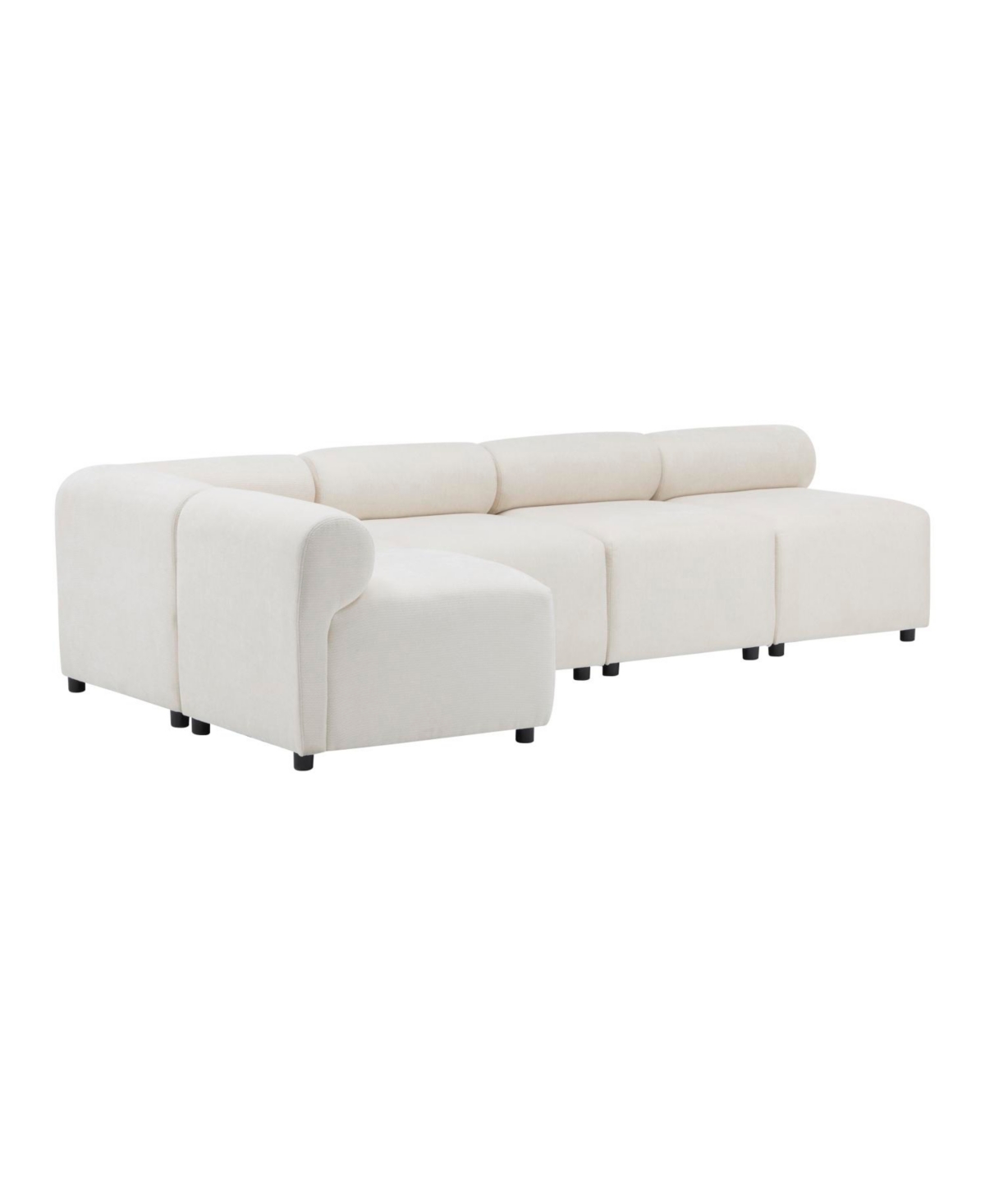 Streamdale Furniture Evelyn 109" 5-Piece L-Shaped Modular Sectional Sofa