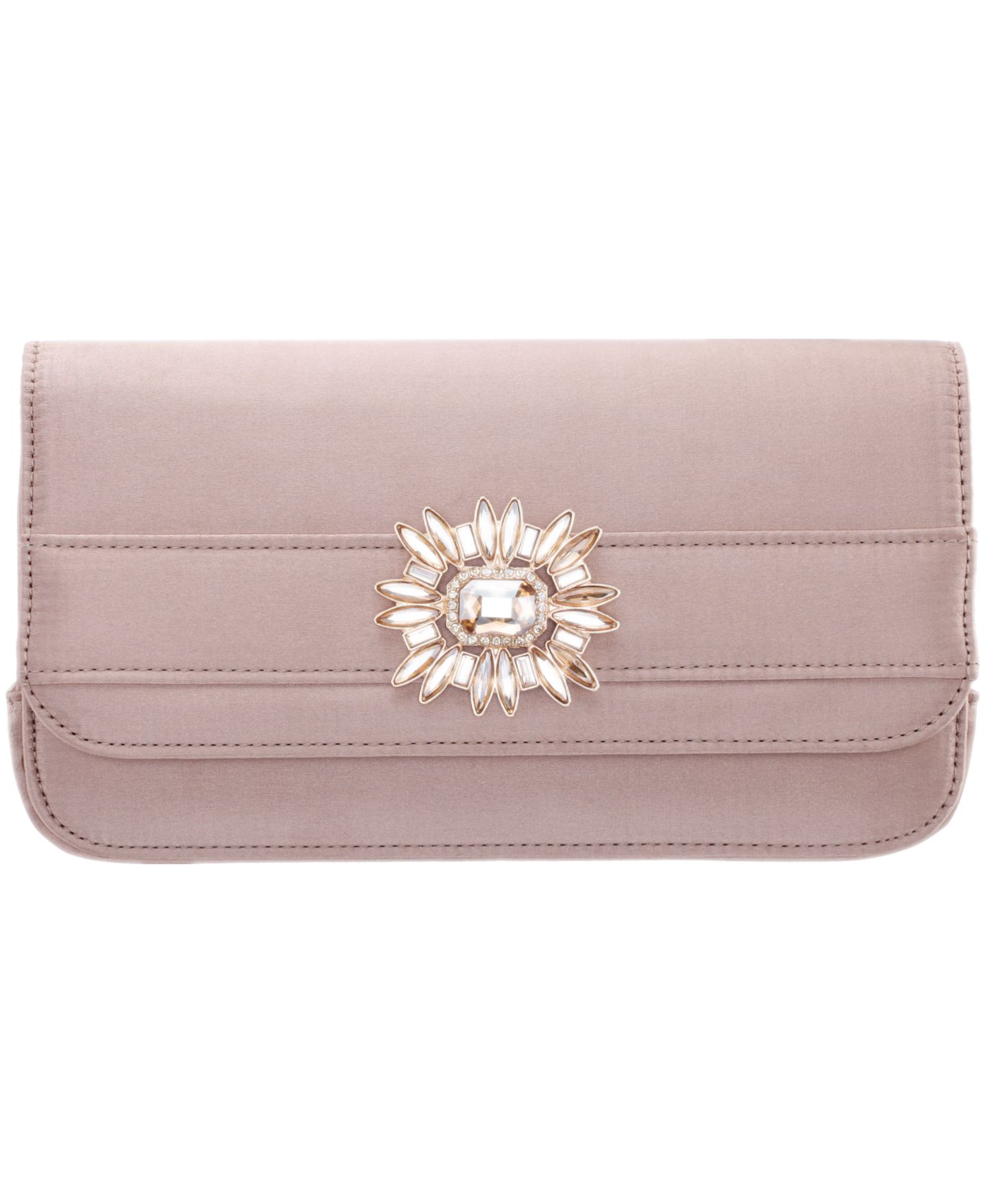 Женский клатч Nina Art Deco Crystal Ornament Magnetic Snap Clutch, цвет: Медовый — фото 2