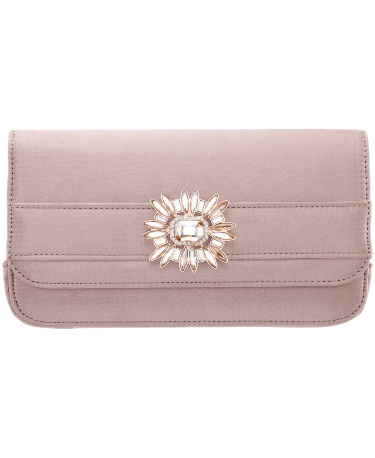 Nina Art Deco Crystal Ornament Magnetic Snap Clutch