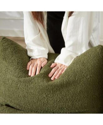 36.8" Teddy Fabric Sofa - Modern Lounge Chair, Green