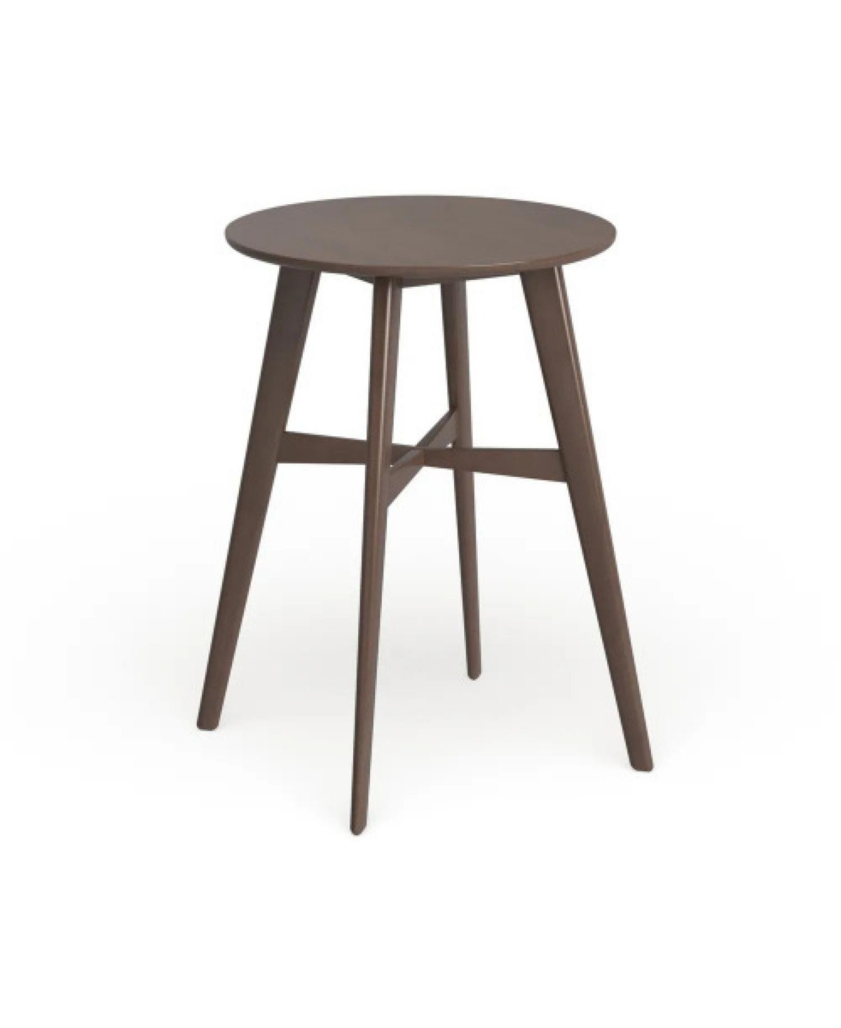 Streamdale Mid-Century Modern Round Bar Table - 42", Natural Walnut