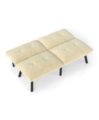 Streamdale Cream Convertible Folding Modern sofa Bed