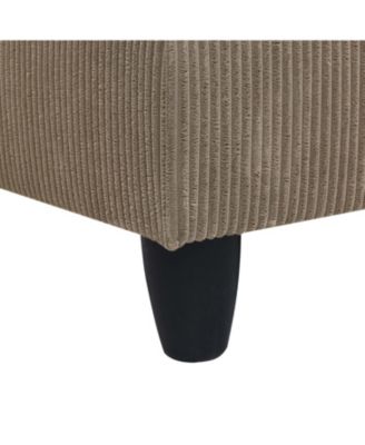 Savannah Modular Corduroy Sectional Sofa with Ottoman