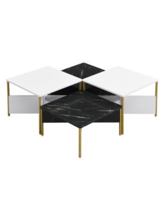 Modern Nesting Coffee Tables - Mid Century Square Set