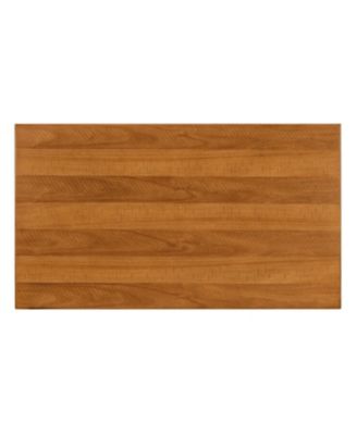 Wooden Coffee Table with Drawer & Gourd Legs (Natural)