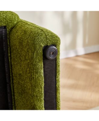 34" Velvet Sofa - Modern Single Couch for Small Spaces