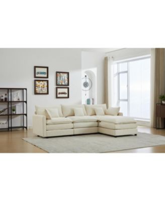 Modular Sectional Sofa with Ottoman