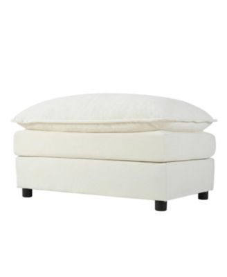 Oversized Recliner Chair with Ottoman - Beige