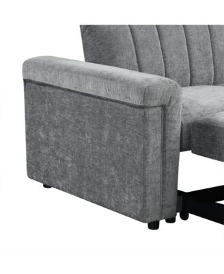 Convertible Soft Cushion Sofa Pull Bed, for Two People to Sit On