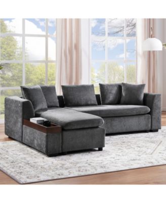 93.7" L-Shaped Sectional Sofa with Storage