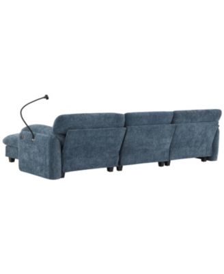108" Modular Sectional Sofa Wide Seat USB Charger Ottoman
