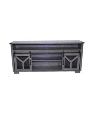 65" LED TV Stand with Barn Door