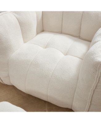 Soft Bean Bag Chair with Footstool
